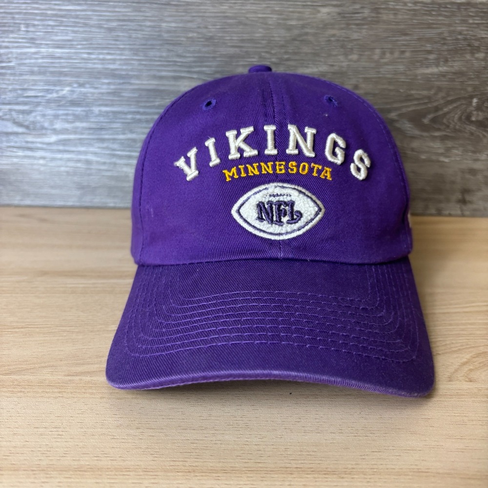 Vintage Minnesota Vikings Hat Cap Strap Back Purple NFL Football Adjustable Puma